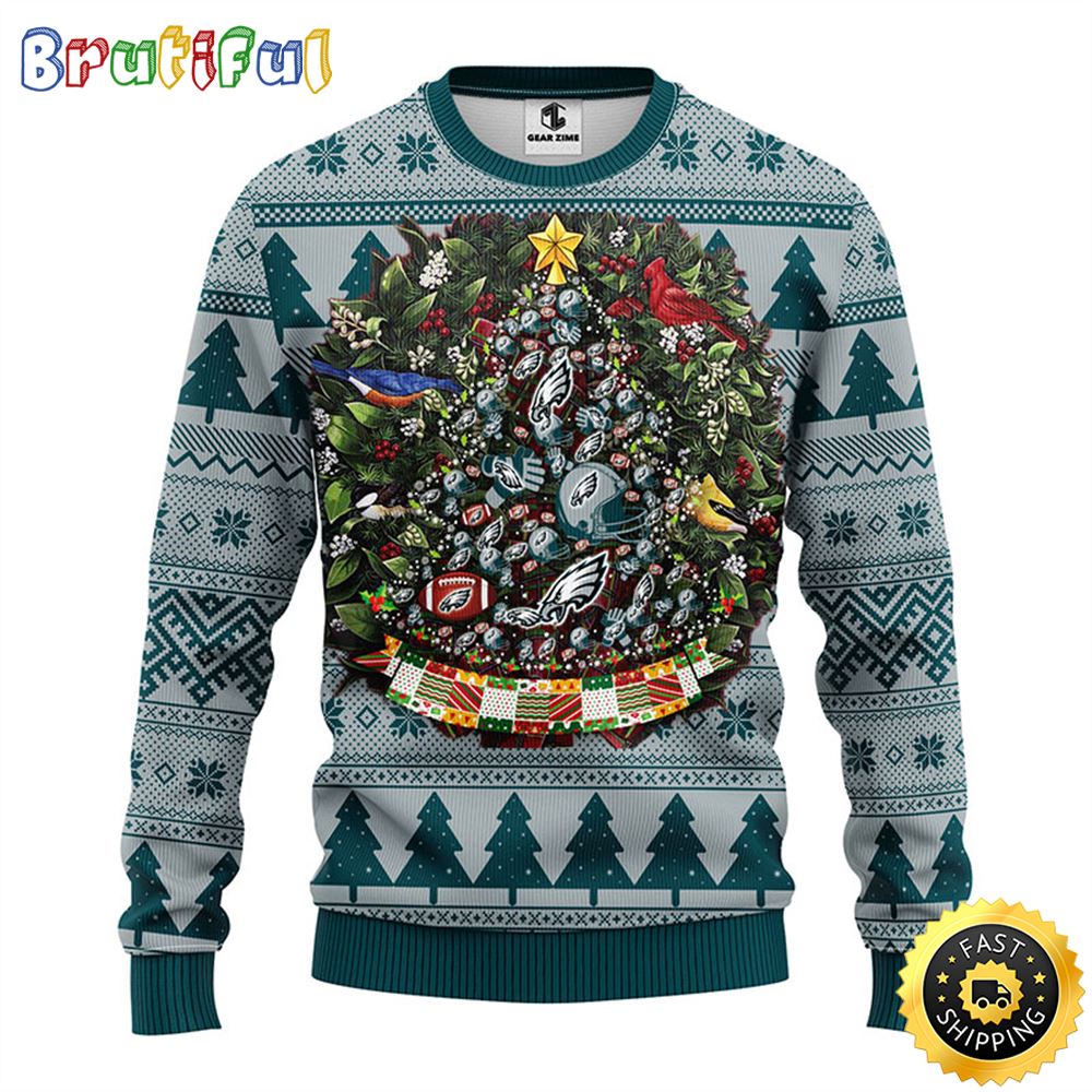 Sportswearmerch Philadelphia Eagles NFL Personalized Christmas Sweater For Fan