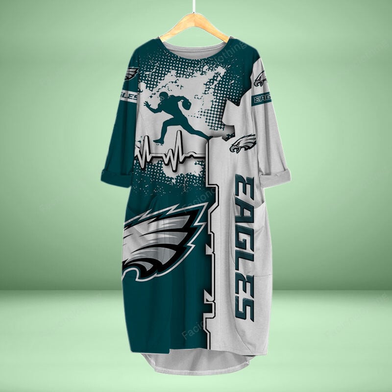 Sportswearmerch Philadelphia Eagles NFL Personalized Pocket Dress For Fan