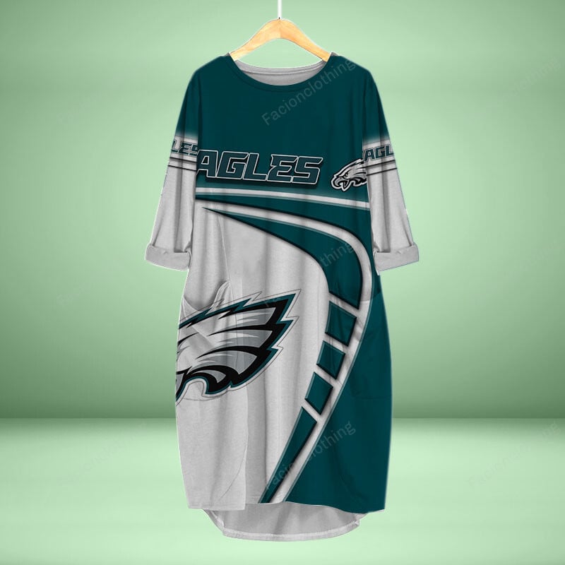 Sportswearmerch Philadelphia Eagles NFL Personalized Pocket Dress For Fan