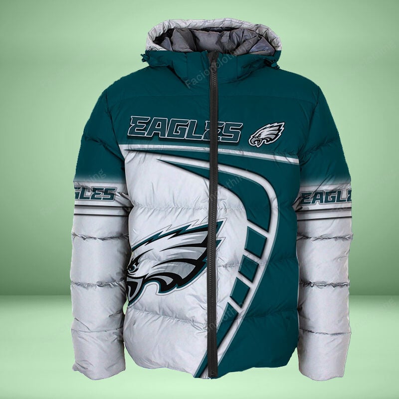 Sportswearmerch Philadelphia Eagles NFL Personalized Puffer Jacket For Fan