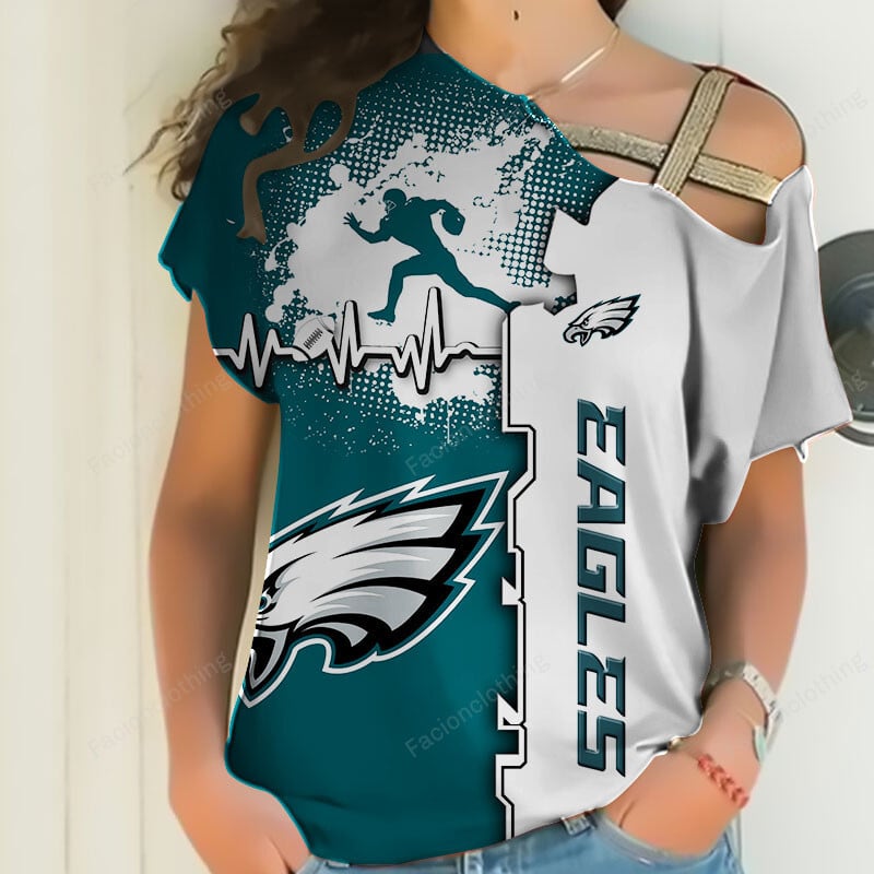 Sportswearmerch Philadelphia Eagles NFL Personalized Strapless Sleeve Short For Fan