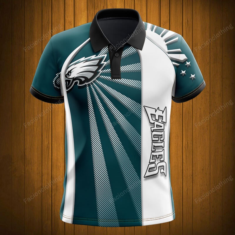 Sportswearmerch Philadelphia Eagles NFL Polo Shirt Personalized For Fan