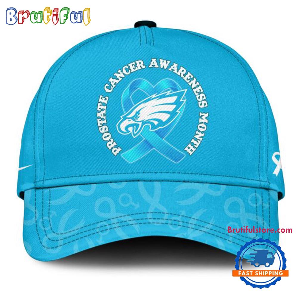 Sportswearmerch Philadelphia Eagles NFL Prostate Cancer Awareness Baseball Cap For Fan