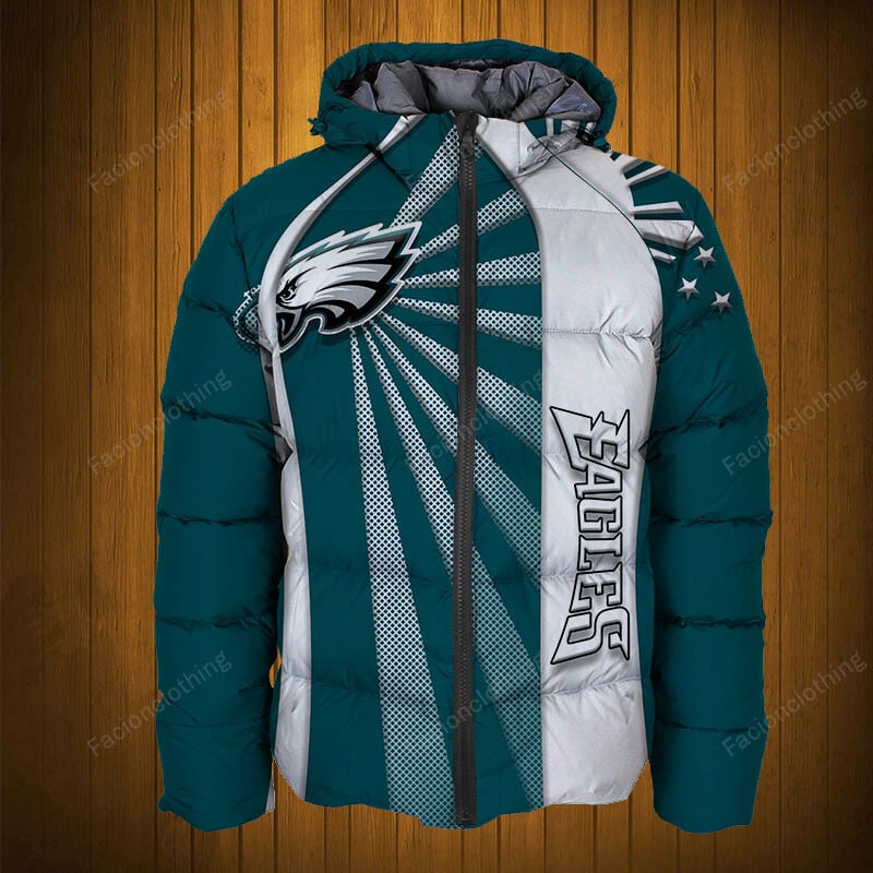 Sportswearmerch Philadelphia Eagles NFL Puffer Jacket Personalized For Fan