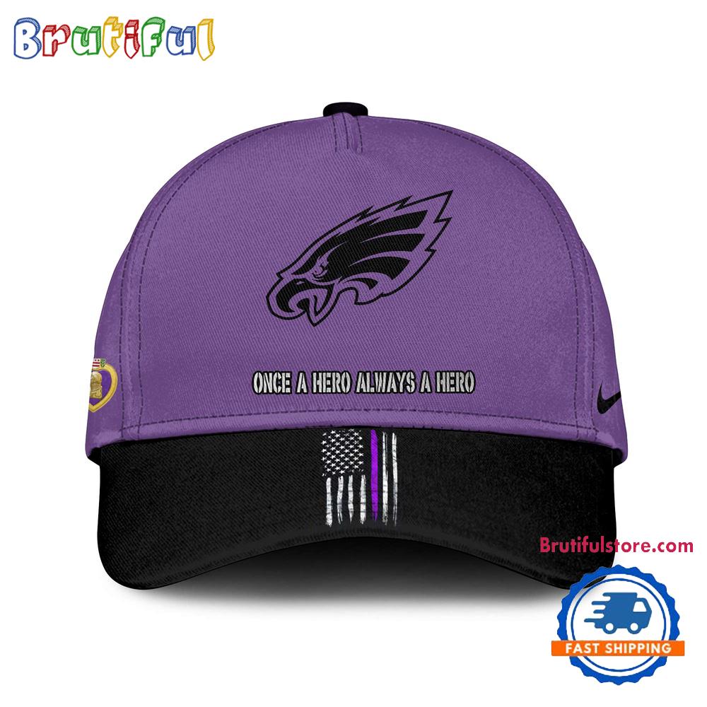 Sportswearmerch Philadelphia Eagles NFL Purple Heart Day Classic Cap For Fan