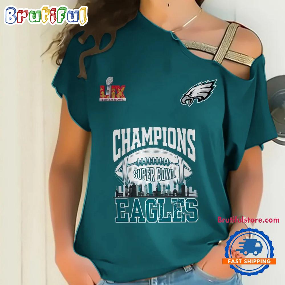 Sportswearmerch Philadelphia Eagles NFL Strapless Sleeve Short For Fan