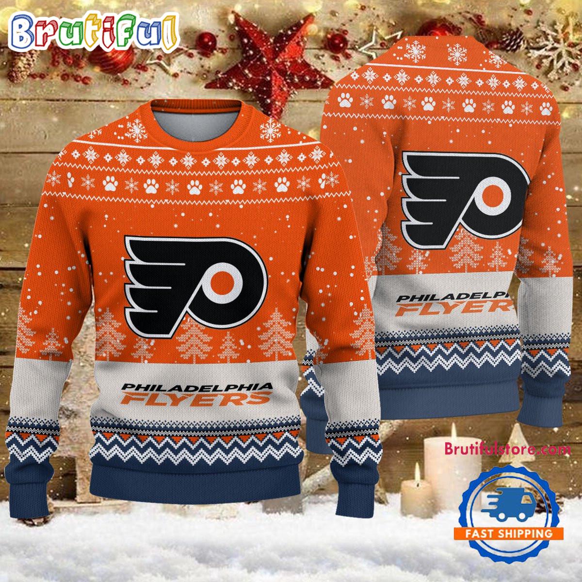 Sportswearmerch Philadelphia Flyers NHL Personalized Christmas Sweater For Fan