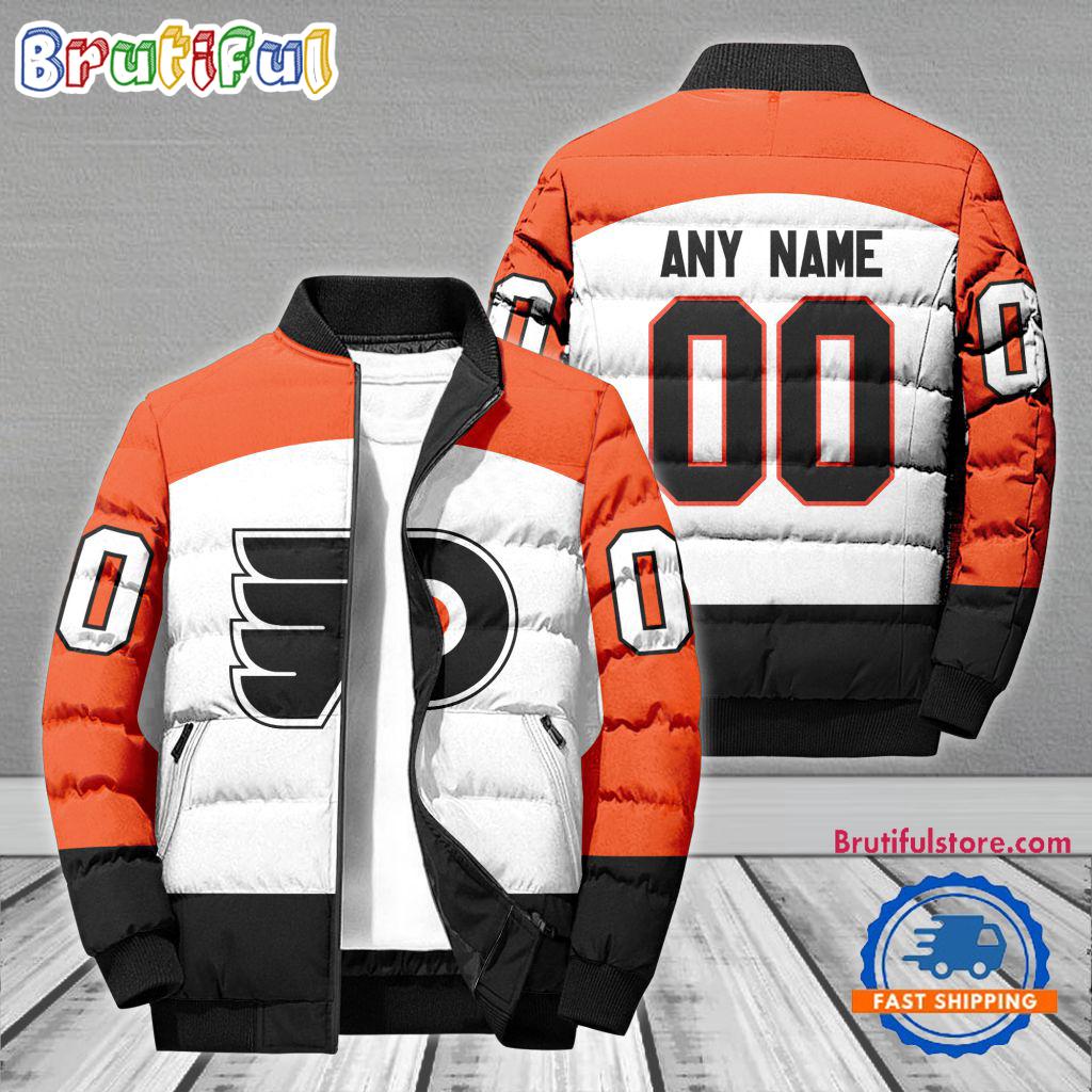 Sportswearmerch Philadelphia Flyers NHL Personalized Puffer Jacket For Fan