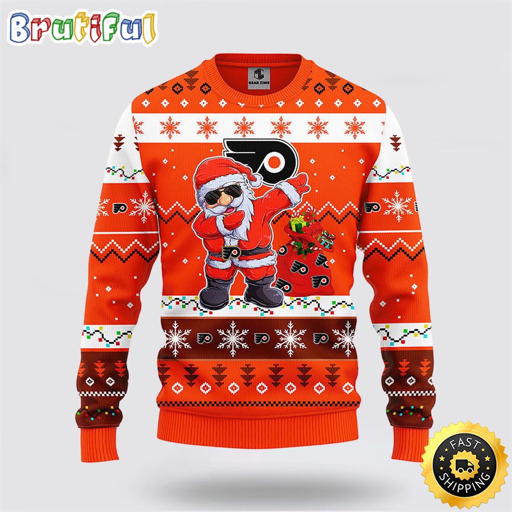 Sportswearmerch Philadelphia Flyers NHL Santa Claus Ugly Christmas Sweater For Fan