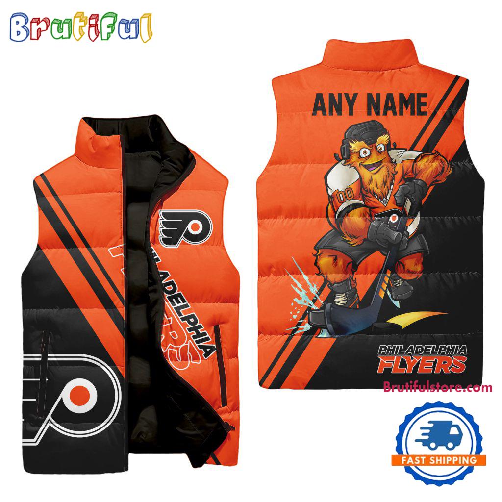 Sportswearmerch Philadelphia Flyers NHL Sleeveless Puffer Jacket For Fan
