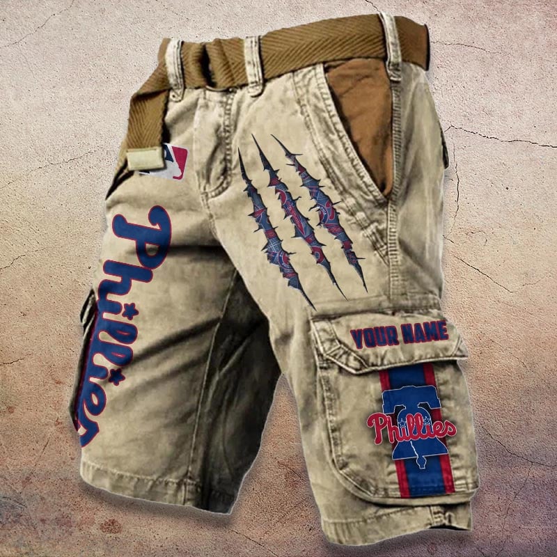 Sportswearmerch Philadelphia Phillies MLB Denim Short For Fan