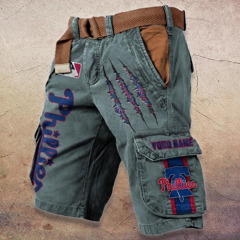 Sportswearmerch Philadelphia Phillies MLB Denim Short For Fan
