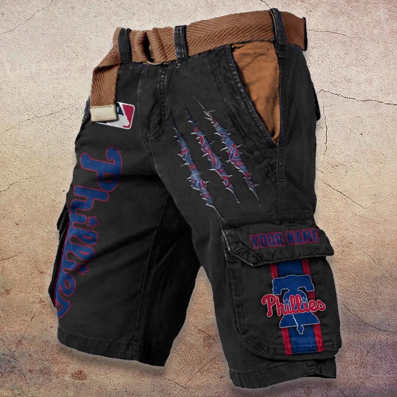 Sportswearmerch Philadelphia Phillies MLB Denim Short For Fan