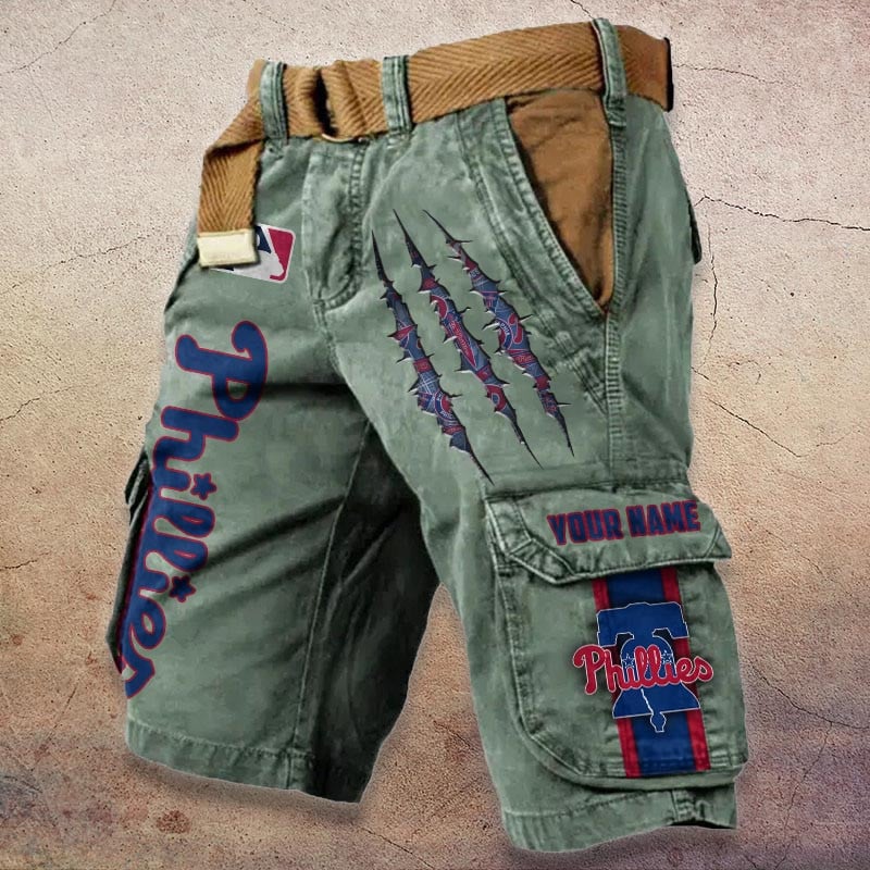 Sportswearmerch Philadelphia Phillies MLB Denim Short For Fan