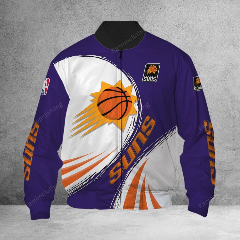 Sportswearmerch Phoenix Suns NBA Personalized Bomber Jacket For Fan