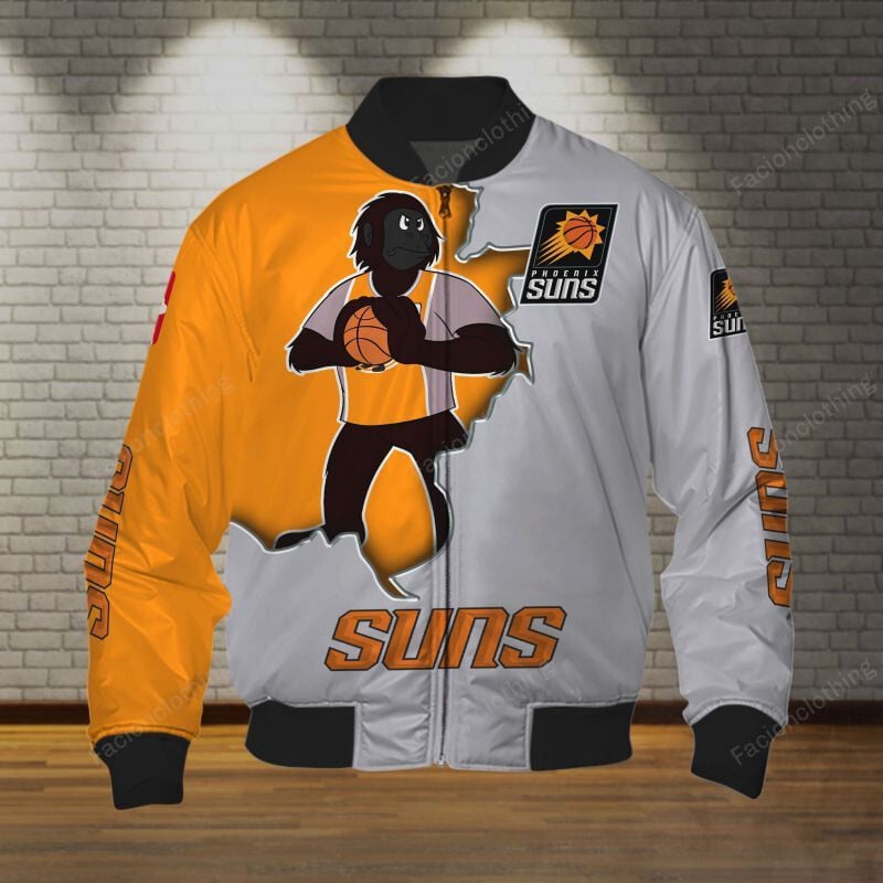 Sportswearmerch Phoenix Suns NBA Personalized Bomber Jacket For Fan
