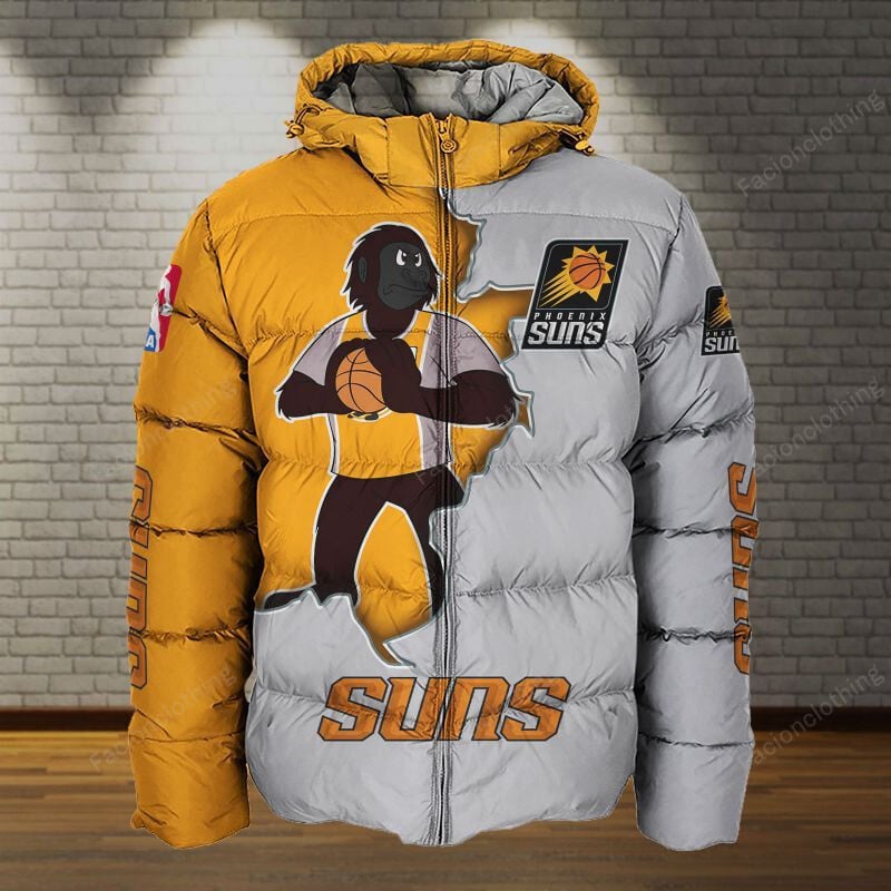 Sportswearmerch Phoenix Suns NBA Personalized Puffer Jacket For Fan