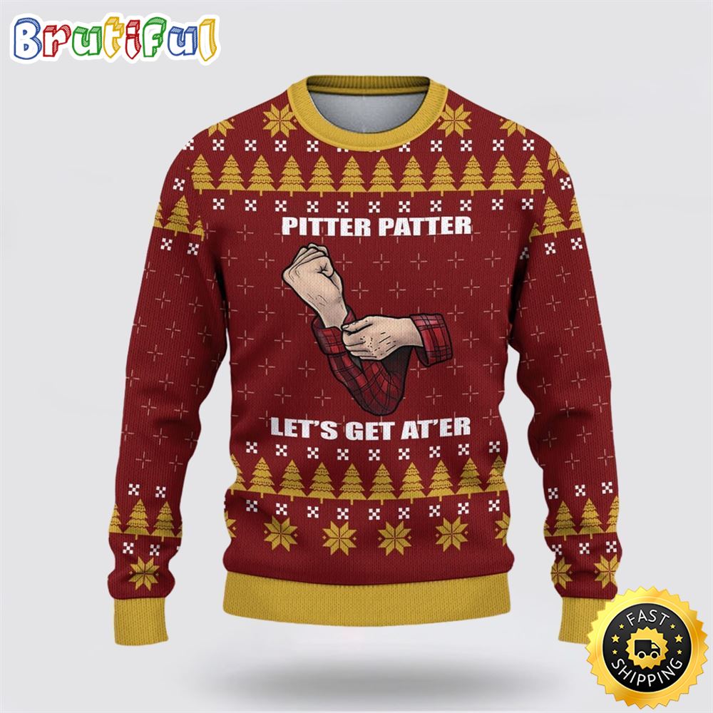 Sportswearmerch Pitter Patter Letterkenny Personalized Christmas Sweater For Fan
