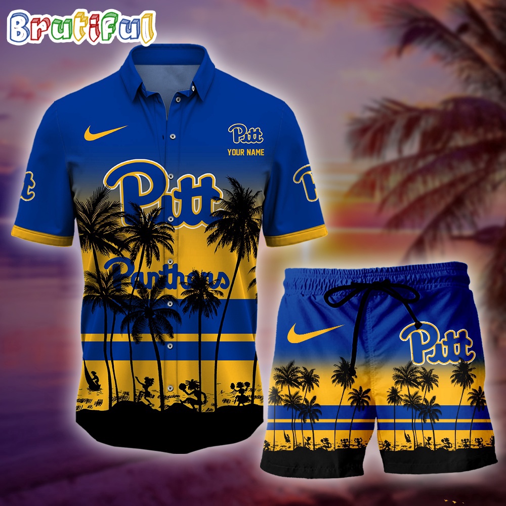 Sportswearmerch Pittsburgh Panthers NCAA Palm Tree Summer Personalized Set Short Set For Fan