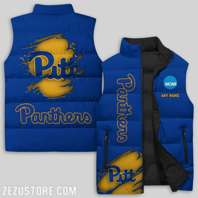 Sportswearmerch Pittsburgh Panthers NCAA Sleeveless Puffer Jacket For Fans