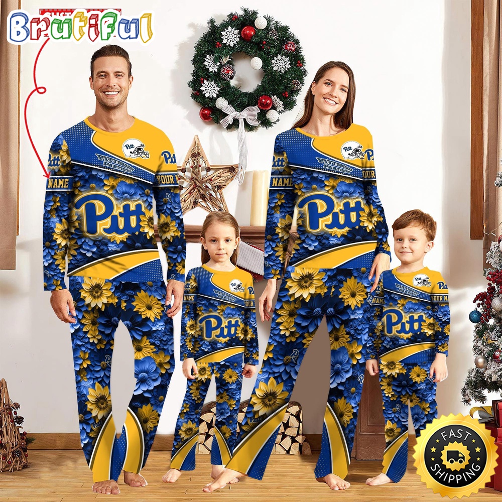 Sportswearmerch Pittsburgh Panthers NCAA Sport Fans Personalized Pajamas Family For Fan