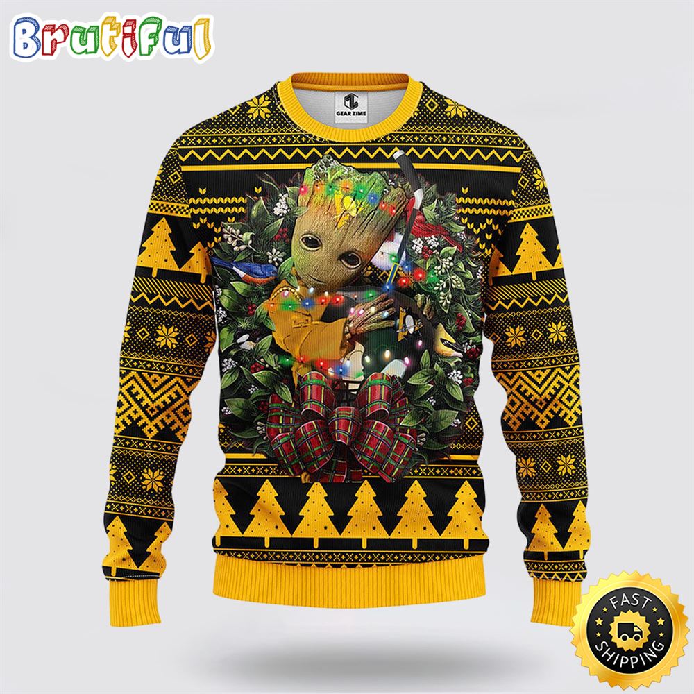 Sportswearmerch Pittsburgh Penguins NHL Groot Christmas Sweater For Fan