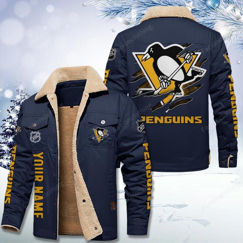 Sportswearmerch Pittsburgh Penguins NHL Personalized Cotton Jacket For Fan