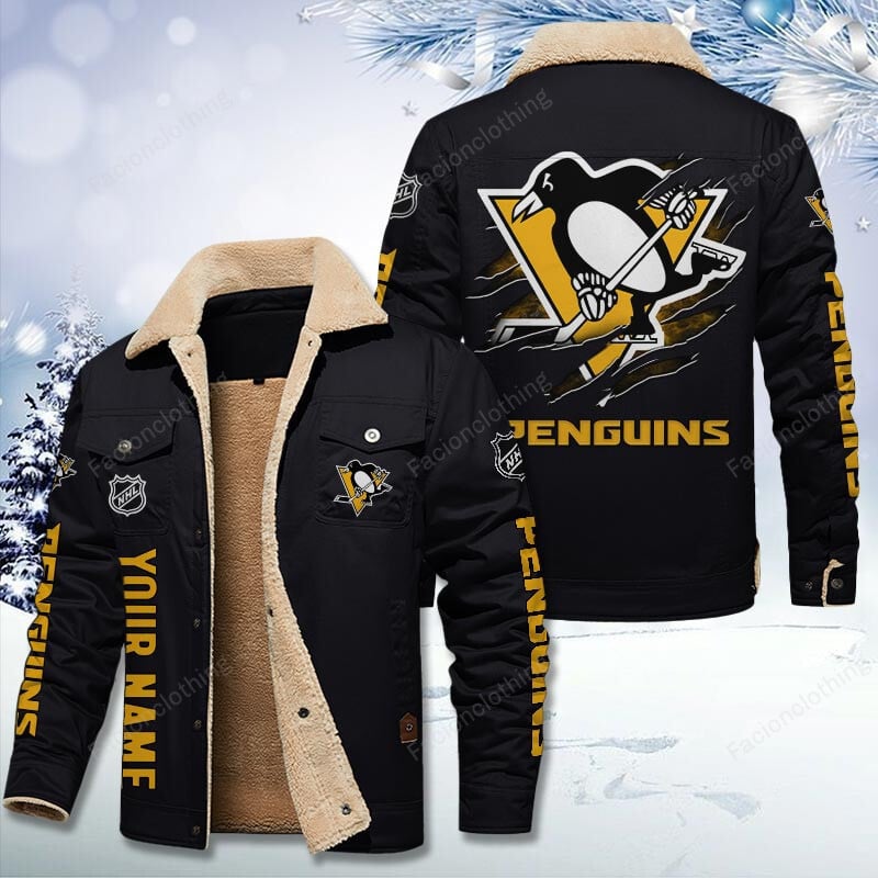 Sportswearmerch Pittsburgh Penguins NHL Personalized Cotton Jacket For Fan