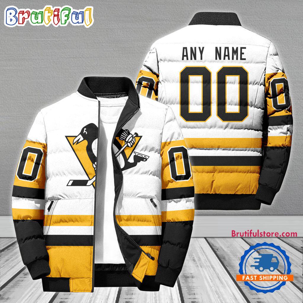 Sportswearmerch Pittsburgh Penguins NHL Personalized Puffer Jacket For Fan