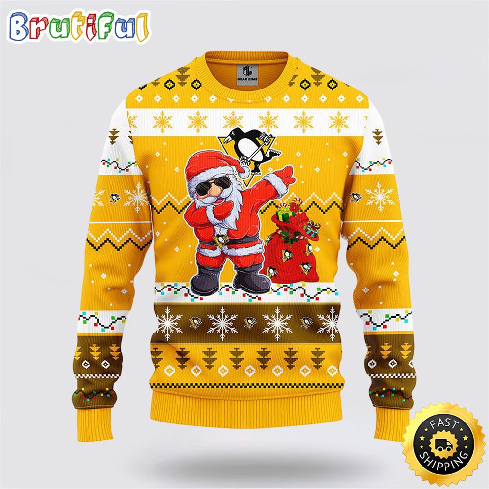 Sportswearmerch Pittsburgh Penguins NHL Santa Claus Ugly Christmas Sweater For Fan