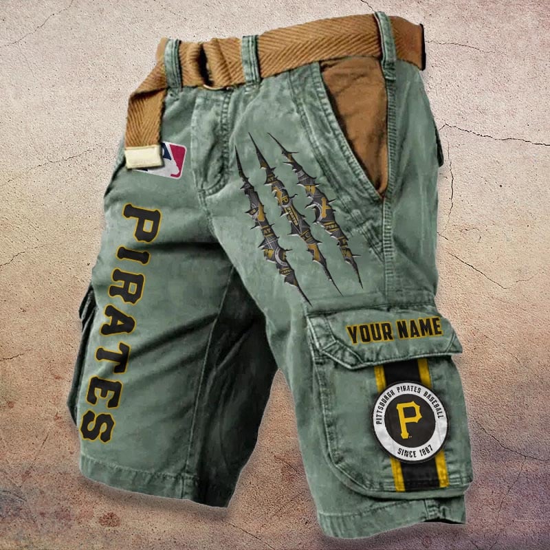 Sportswearmerch Pittsburgh Pirates MLB Denim Short For Fan