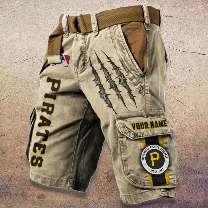 Sportswearmerch Pittsburgh Pirates MLB Denim Short For Fan