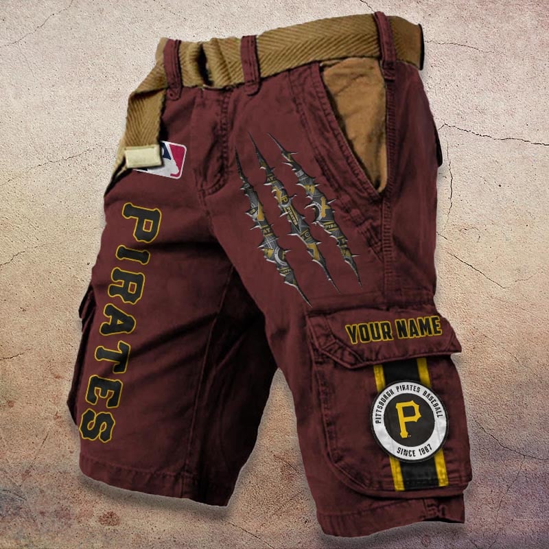 Sportswearmerch Pittsburgh Pirates MLB Denim Short For Fan