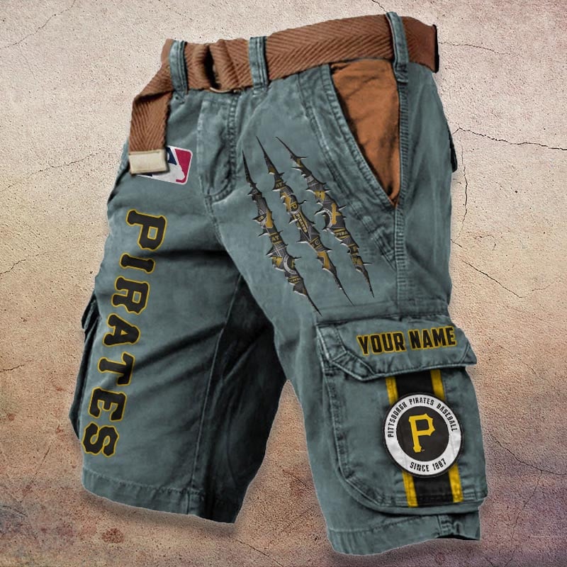 Sportswearmerch Pittsburgh Pirates MLB Denim Short For Fan