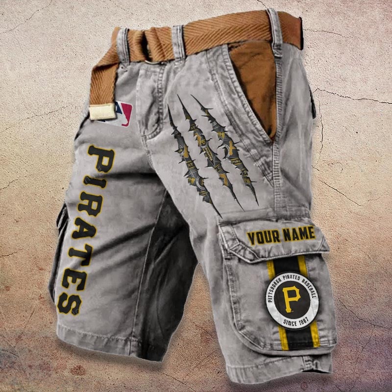 Sportswearmerch Pittsburgh Pirates MLB Denim Short For Fan