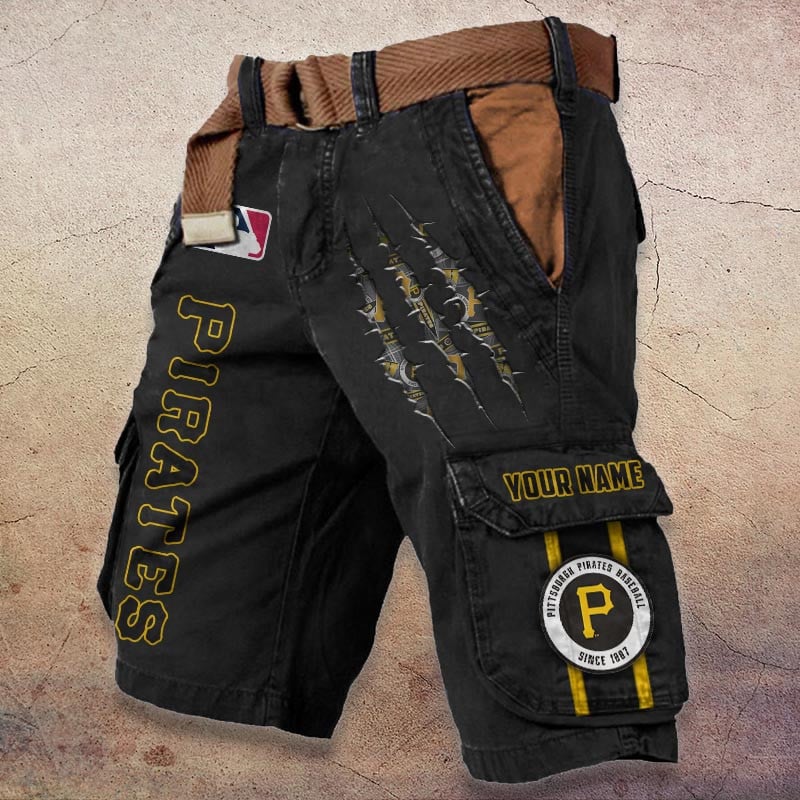 Sportswearmerch Pittsburgh Pirates MLB Denim Short For Fan