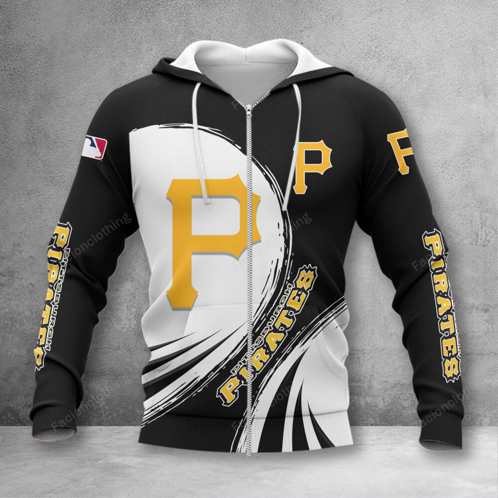 Sportswearmerch Pittsburgh Pirates MLB Personalized Zip Hoodie For Fan