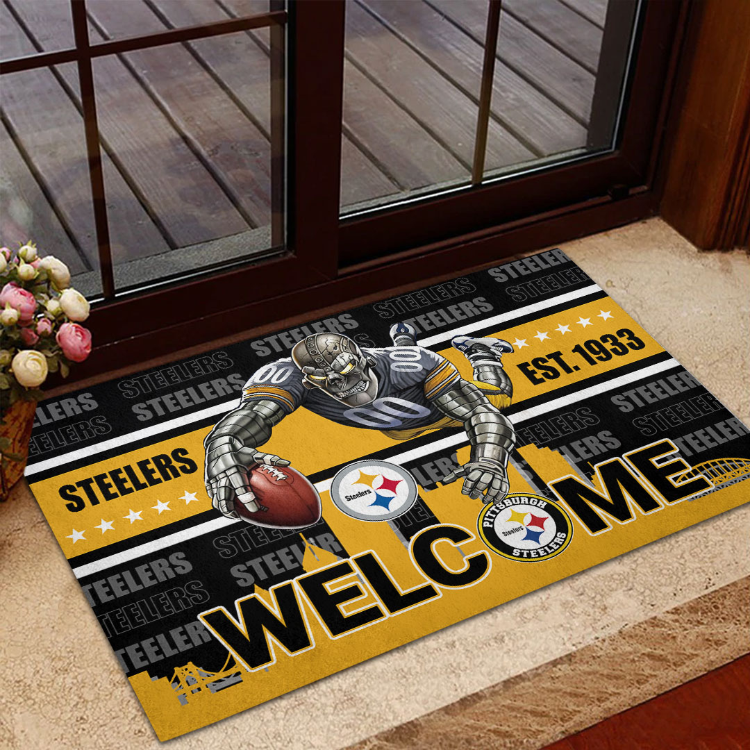 Sportswearmerch Pittsburgh Steelers NFL Custom Doormat For Fan