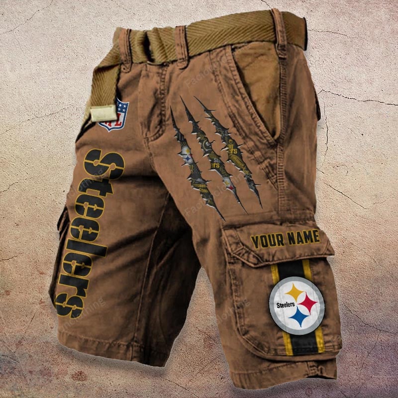 Sportswearmerch Pittsburgh Steelers NFL Denim Short For Fan