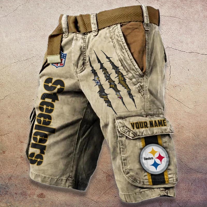 Sportswearmerch Pittsburgh Steelers NFL Denim Short For Fan