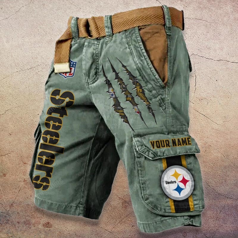 Sportswearmerch Pittsburgh Steelers NFL Denim Short For Fan
