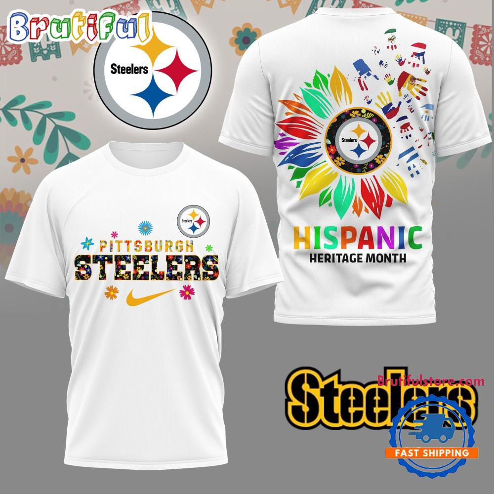 Sportswearmerch Pittsburgh Steelers NFL Hispanic Heritage Month T-Shirt For Fan