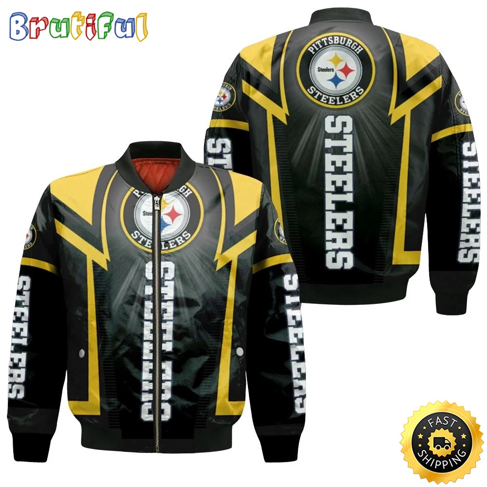 Sportswearmerch Pittsburgh Steelers NFL Personalized Bomber Jacket For Fan