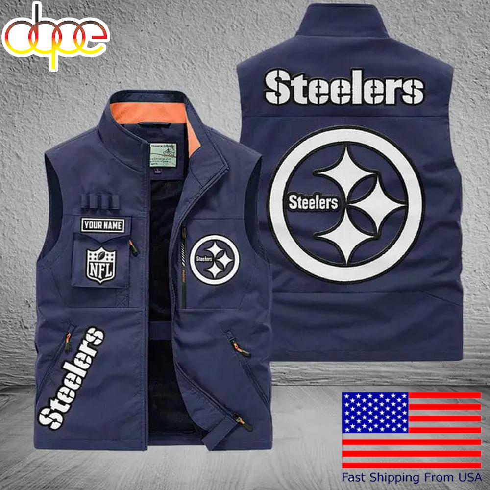 Sportswearmerch Pittsburgh Steelers NFL Personalized Pocket Vest For Fans For Fan