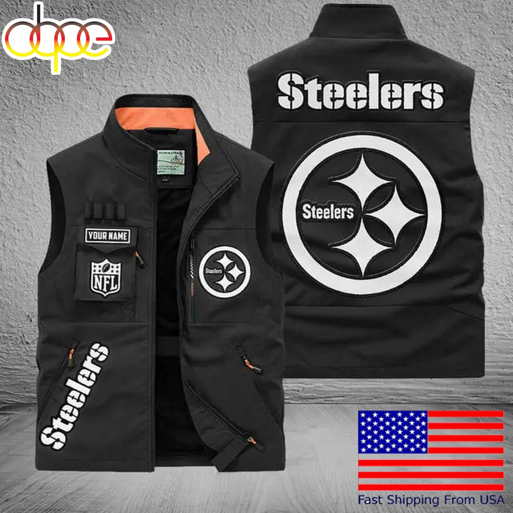 Sportswearmerch Pittsburgh Steelers NFL Personalized Pocket Vest For Fans For Fan