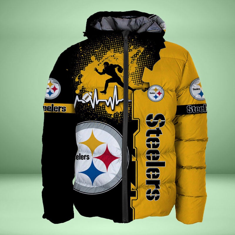 Sportswearmerch Pittsburgh Steelers NFL Personalized Puffer Jacket For Fan
