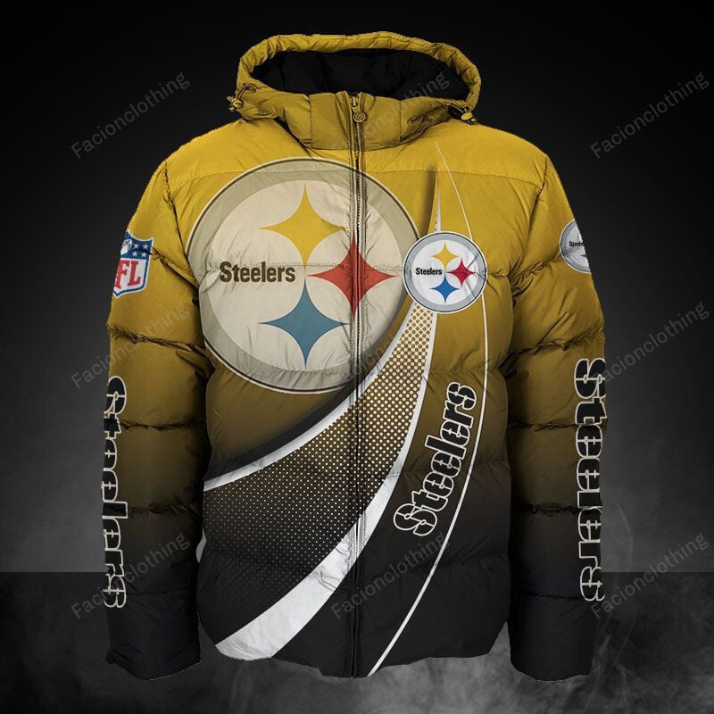 Sportswearmerch Pittsburgh Steelers NFL Personalized Puffer Jacket For Fan