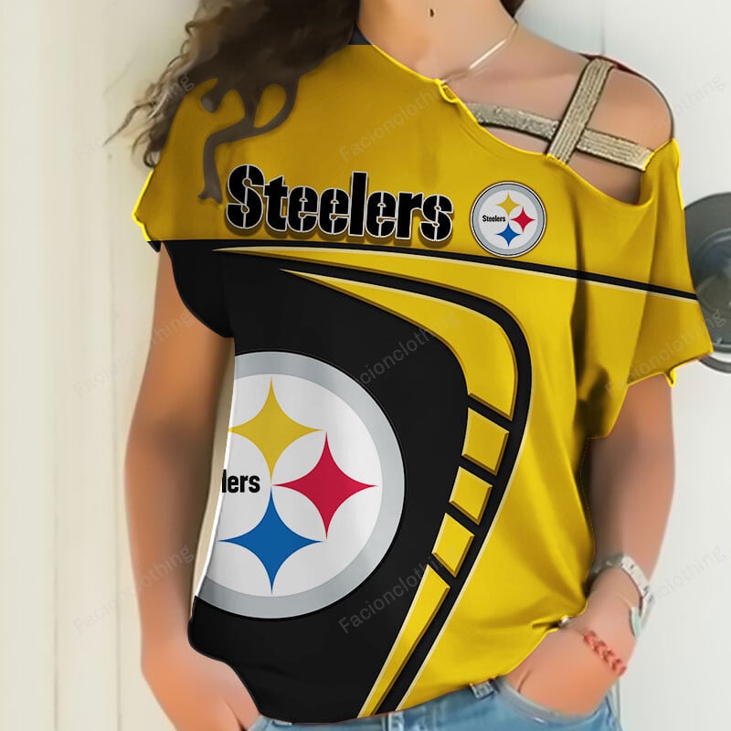 Sportswearmerch Pittsburgh Steelers NFL Personalized Strapless Sleeve Short For Fan