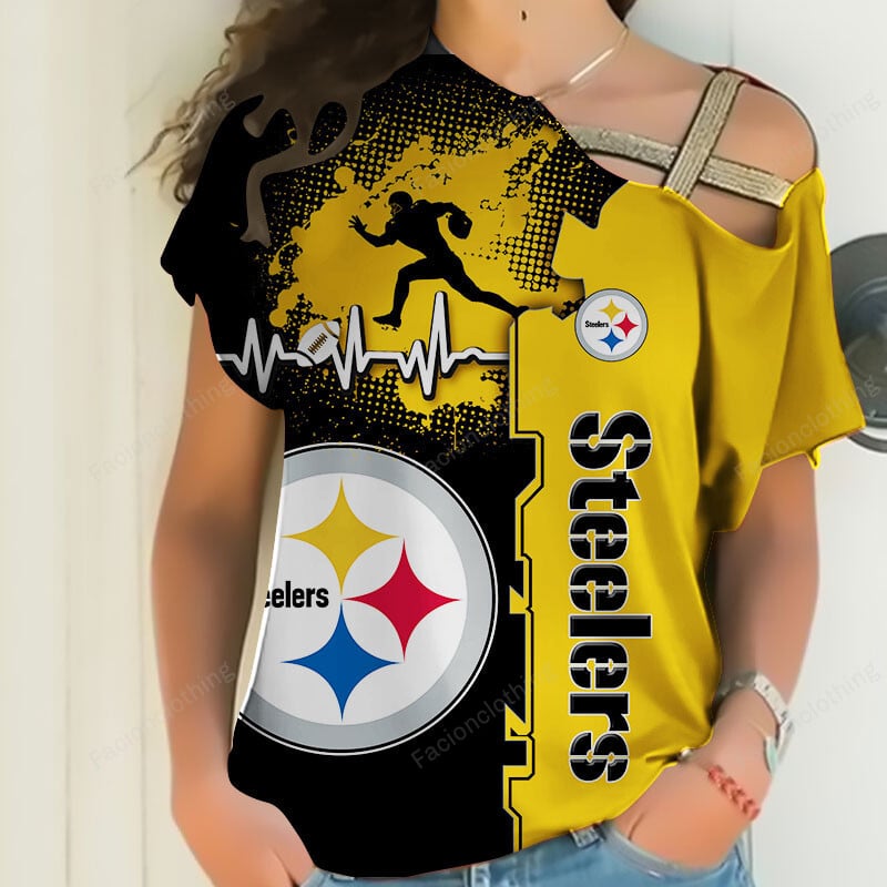 Sportswearmerch Pittsburgh Steelers NFL Personalized Strapless Sleeve Short For Fan