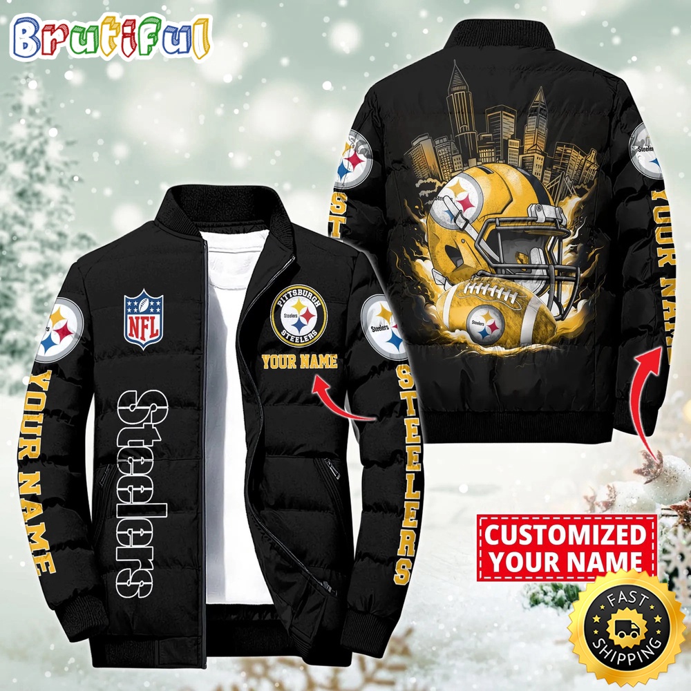 Sportswearmerch Pittsburgh Steelers NFL Puffer Jacket For Fan